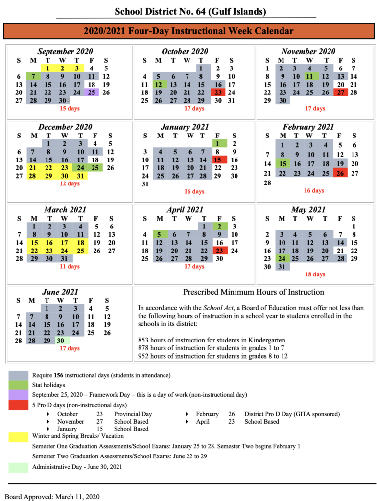 District 64 Calendar Customize and Print